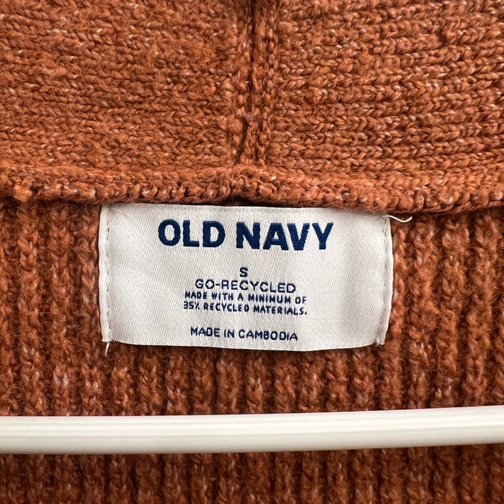 Old Navy Women's Rust Orange Cardigan Sweater | Size Small - Picture 2 of 5